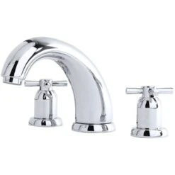 Perrin & Rowe 7″ 4 Hole Bath Set With Lever Handles Nickel