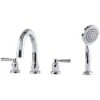 Perrin & Rowe Contemporary Lever 4 Hole Tubular Spout Bath Set Pewter 1 Perrin & Rowe Contemporary Lever 4 Hole Tubular Spout Bath Set Pewter -Deals Bathroom Store perrin rowe 3975pf