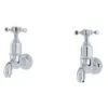 Perrin & Rowe Mayan Wall Mounted Taps Crosshead Handles Pewter -Deals Bathroom Store perrin rowe 4328pf