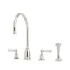Perrin & Rowe Athenian Lever 4 Hole Sink Mixer & Rinse Pewter -Deals Bathroom Store perrin rowe 4376pfwpc