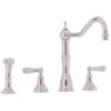 Perrin & Rowe Alsace 3 Hole Kitchen Sink Mixer & Rinse Pewter 2 Perrin & Rowe Alsace 3 Hole Kitchen Sink Mixer & Rinse Pewter -Deals Bathroom Store perrin rowe 4776pf