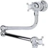 Perrin & Rowe Pot Filler With Crosshead Handles Pewter -Deals Bathroom Store perrin rowe 4798pf