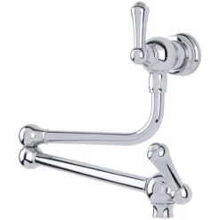 Perrin & Rowe Pot Filler With Lever Handles Pewter