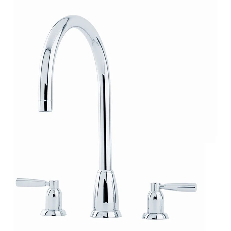Perrin & Rowe Callisto Lever 3 Hole Sink Mixer C Spout Chrome 3 Perrin & Rowe Callisto Lever 3 Hole Sink Mixer C Spout Chrome