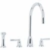 Perrin & Rowe Callisto 3 Hole C Spout Sink Mixer & Spray Chrome 1 Perrin & Rowe Callisto 3 Hole C Spout Sink Mixer & Spray Chrome -Deals Bathroom Store perrin rowe 4891cp