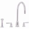 Perrin & Rowe Callisto 3 Hole C Spout Sink Mixer & Spray Pewter -Deals Bathroom Store perrin rowe 4891pf