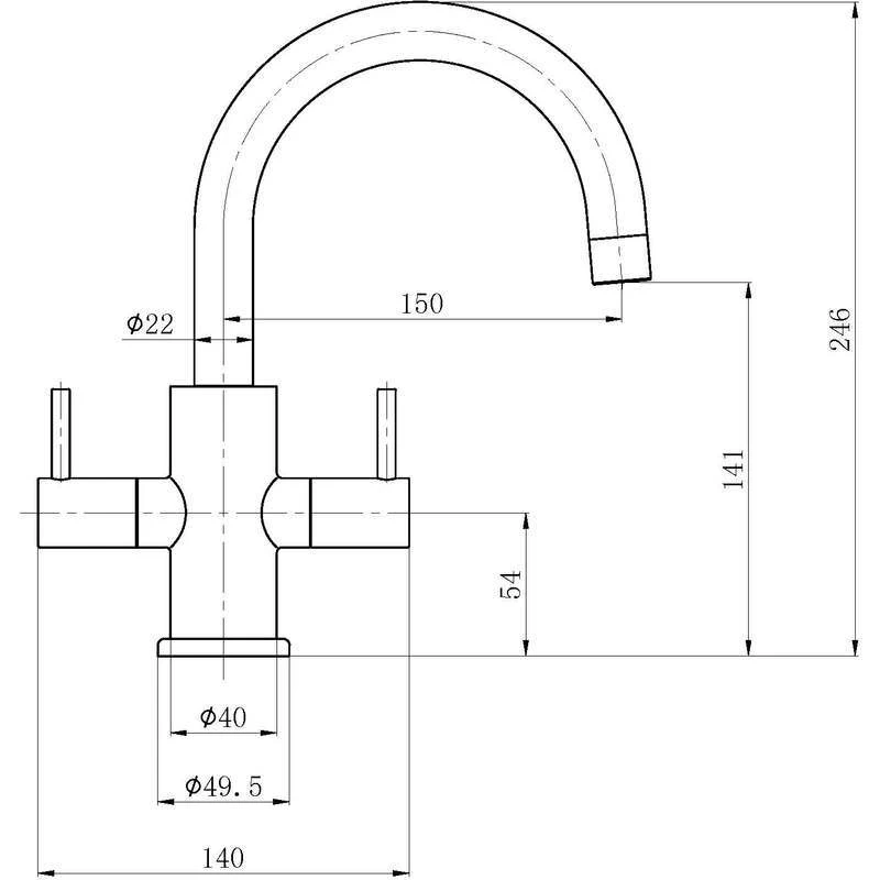 Premier® Premier Lever Kitchen Tap 4 Premier® Premier Lever Kitchen Tap - Image 2