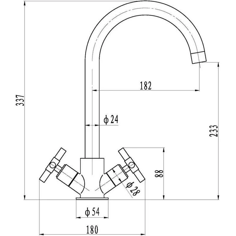 Premier® Premier Crosshead Kitchen Tap 4 Premier® Premier Crosshead Kitchen Tap - Image 2