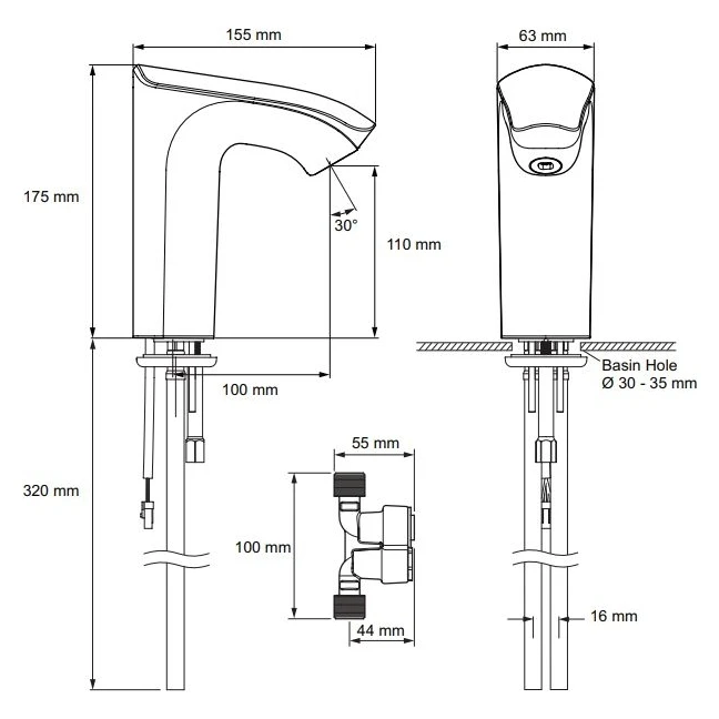 Rada Intelligent Care MX1 20CUK Basin Tap 4 Rada Intelligent Care MX1 20CUK Basin Tap - Image 2