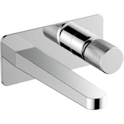 RAK Amalfi Wall Basin Mixer With Back Plate Chrome