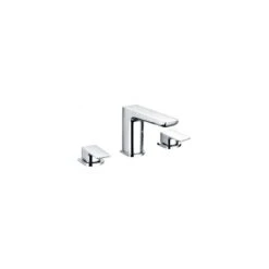 RAK Moon 3 Hole Deck Mounted Bath Filler Chrome