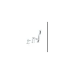RAK Moon 3 Hole Deck Mounted Bath Shower Mixer Chrome