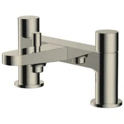 RAK Petit Round Bath Shower Mixer Brushed Nickel