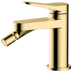 RAK Petit Round Bidet Mixer Brushed Gold