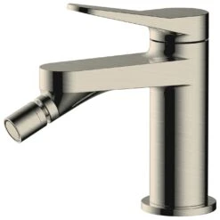 RAK Petit Round Bidet Mixer Brushed Nickel