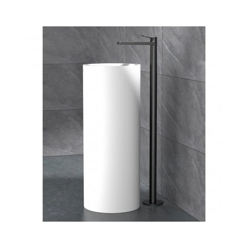 RAK Petit Round Freestanding Basin Mixer Matt Black 4 RAK Petit Round Freestanding Basin Mixer Matt Black - Image 2