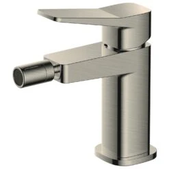 RAK Petit Square Bidet Mixer Brushed Nickel