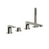 RAK Portofino 4 Hole Bath Shower Mixer Brushed Nickel -Deals Bathroom Store rak rakpor3013n