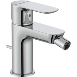 Roca Cala Bidet Mixer With Pop Up Waste