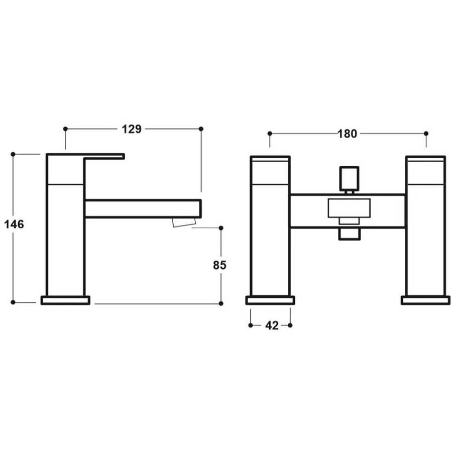 Synergy Tec Studio EB Bath Shower Mixer Tap 4 Synergy Tec Studio EB Bath Shower Mixer Tap - Image 2