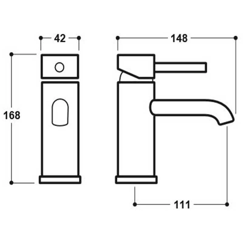 Synergy Tec Studio G Mono Basin Mixer Tap Chrome 4 Synergy Tec Studio G Mono Basin Mixer Tap Chrome - Image 2