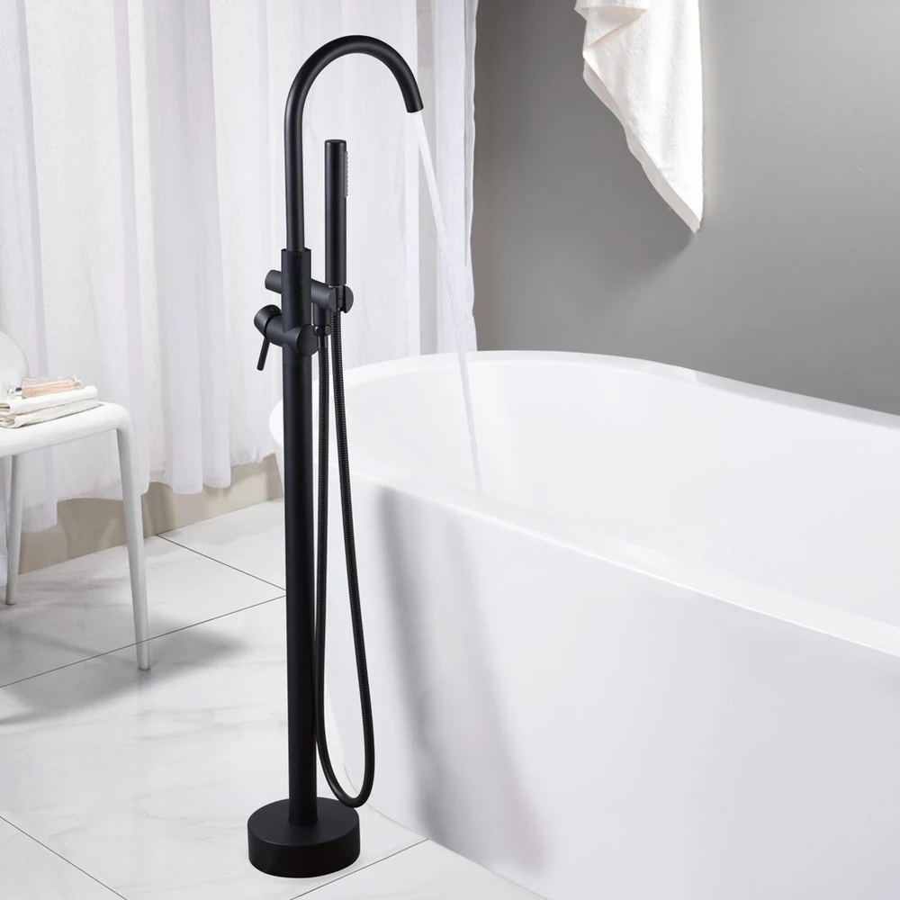 Synergy Tec Studio G Black Freestanding Bath Shower Mixer 4 Synergy Tec Studio G Black Freestanding Bath Shower Mixer - Image 2