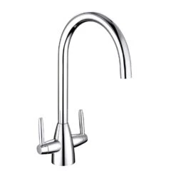Trisen Roune Two Handle Kitchen Mixer Tap Chrome