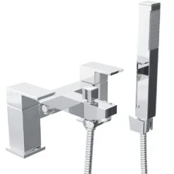 Trisen Two Handle Bath Shower Mixer Tap With Kit