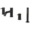 Vema Maira 4-Hole Deck Mounted Bath/Shower Mixer Black -Deals Bathroom Store vema ditb4008