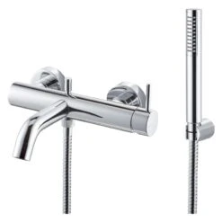 Vema Maira Wall Mounted Bath/Shower Mixer Chrome